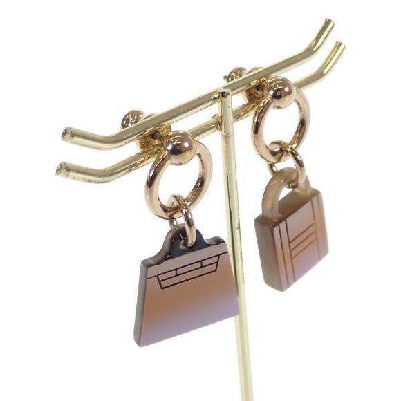 Hermes  Amulette Maroquinier Earrings Metal Earrings 443321 in Good condition - Picture 2 of 6